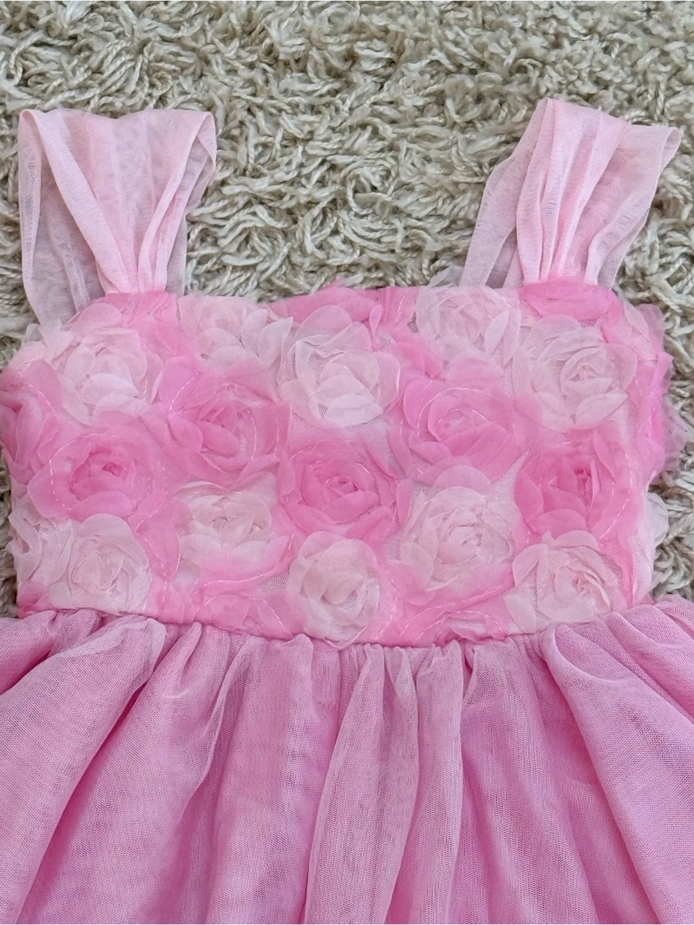 Children’s Place Pink Rose Dress – Size 5 – Great Condition